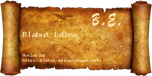 Blahut Edina névjegykártya